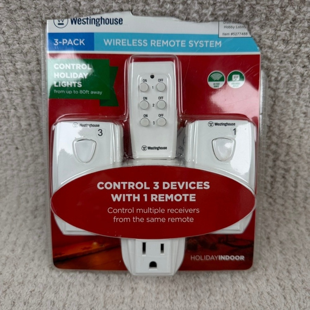 Westinghouse 3-Pack Wireless Remote System Indoor Light Control PK304